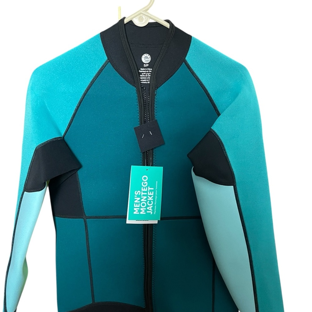 Men’s Montego  Wet Jacket in Teal and Black